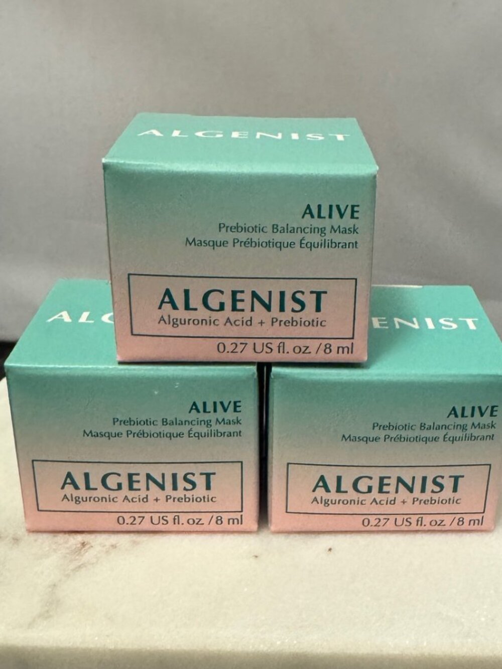 Set of 3 - New algenist alive prebiotic balancing mask